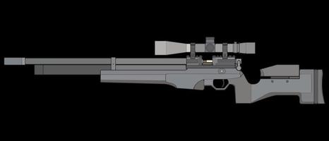 Firearms vector style, Shooting gun, Weapon illustration, Vector Line, Gun illustration, Modern Gun, Military concept, Pistol for training