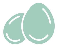 Duck egg flat vector color icon for apps and websites