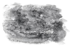 fondo de acuarela abstracta. salpicaduras negras sobre blanco. ilustración dibujada a mano vector