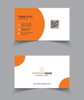 Corporate business card template design vector