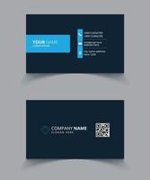 Corporate business card template design vector