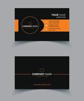 Corporate business card template design vector