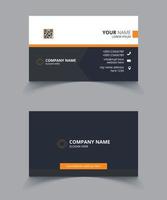 Corporate business card template design vector