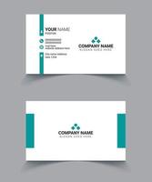 Corporate business card design template vector