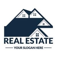 PReal estate logo design. Logo can be used for real estate companies vector