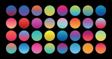 Colorful gradient in black background vector