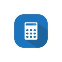 Calculator Icon Vector isolated on square background