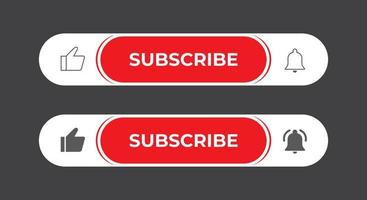 me gusta y suscribirse vector de icono. suscripciones de canales de transmisión