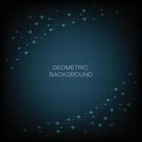 Geometric abstract background with connected line and dots. Graphic background for your design. Vector illustration.
