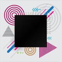 Colorful geometric background vector