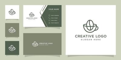 Vector graphics of coffee and cup logo design template