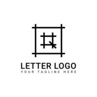 Simple and Clean Black Monogram Logo Design With the Letter Q vector