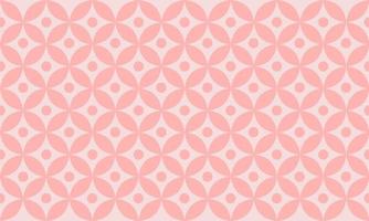 Pink geometric pattern background with circle. vector
