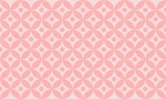 Pink geometric pattern background with circle. vector