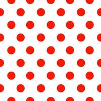 Abstract pattern with red circles and dots on white background. vector