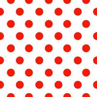 Abstract pattern with red circles and dots on white background. vector