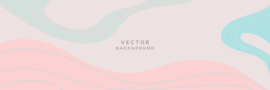 Abstract background with shapes and line art. Copy space for text. Vector illustration