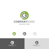 letter G button games logo vector