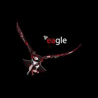 Ilustración de vector de logotipo de águila futurista