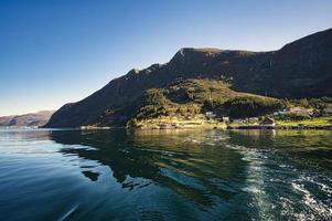 fishing vacation in selje norway. a paradise for anglers and nature lovers photo