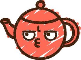 Teapot Chalk Drawing vector