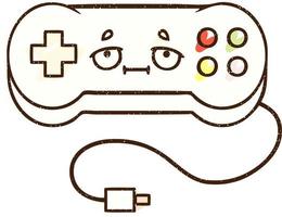 Game Controller Chalk Drawing vector