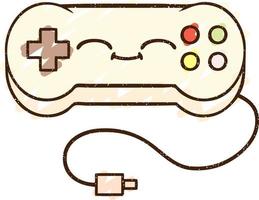 Game Controller Chalk Drawing vector