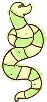 Snake Chalk Drawing vector