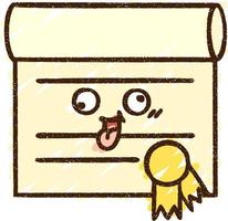 Certificate Chalk Drawing vector