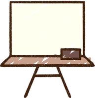 White Board Chalk Drawing vector