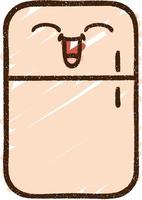 Refrigerator Chalk Drawing vector