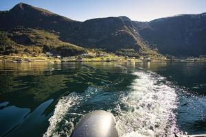 fishing vacation in selje norway. a paradise for anglers and nature lovers photo