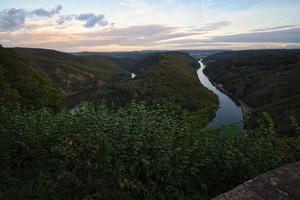 View of the Saar loop in Saarland. photo