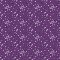 Pattern with gamepad icons. Seamless gaming pattern. vector