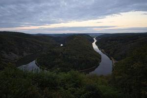 View of the Saar loop in Saarland. photo