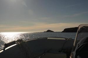 viaje en barco al viaje de pesca en noruega en el cabo oeste. Selje es un paraíso para la pesca. foto