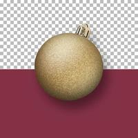 Christmas decoration baubles isolated on transparent photo