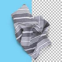 Isolated closeup view of Striped napkin. photo