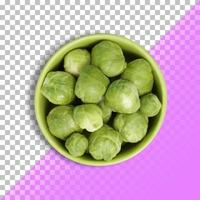 Brussel sprouts isolated on a transparent background .PSD photo