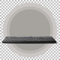teclado de computadora moderno aislado sobre fondo transparente foto