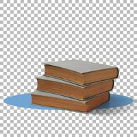 A pile old books transparent background photo
