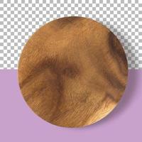 Isolated closeup view of wooden plate photo