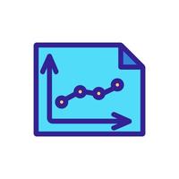 Image chart metrics icon vector. Isolated contour symbol illustration vector