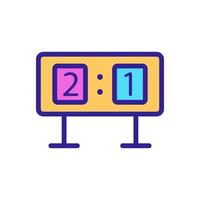 scoreboard icon vector outline illustration