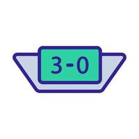 scoreboard icon vector outline illustration