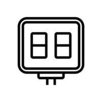 scoreboard icon vector outline illustration