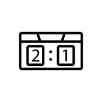 the game score table icon vector outline illustration