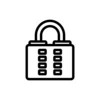 the combination of the cipher icon vector outline illustration