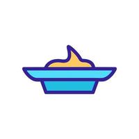 mayonnaise icon vector. Isolated contour symbol illustration vector
