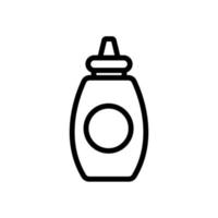 mustard icon vector. Isolated contour symbol illustration vector